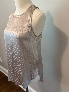 Wilfred Taupe Polka Dot Silk Camisole
